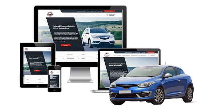 ankauf mobil Ankaufseite mobil – Autoankauf Ehingen (Donau) mit rotem PKW